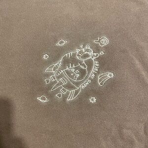 & Other Stories Brown Sweater with Cat Print